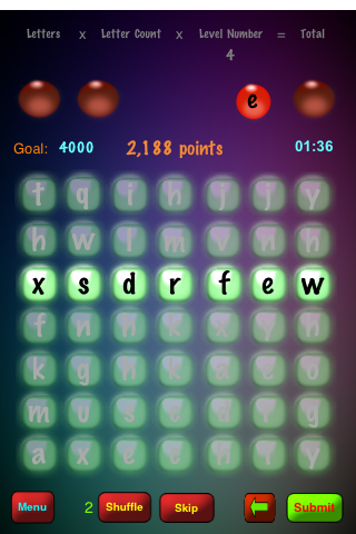 Screenshot WordSpurt Screenshot WordSpurt